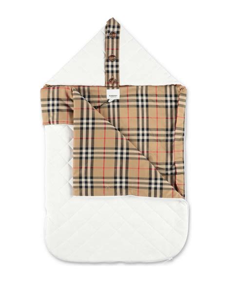 Burberry Sacco Nanna Bianco In Mussola Di Cotone Baby